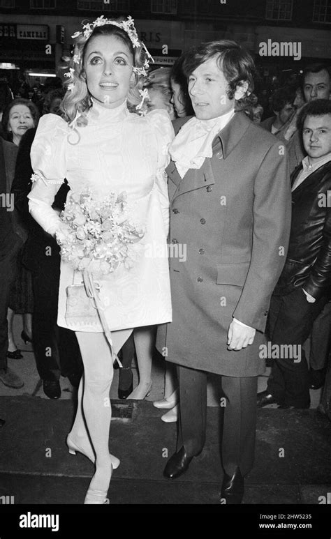 Wedding Of Polish Film Director Roman Polanski And His Bride American Actress Sharon Tate At