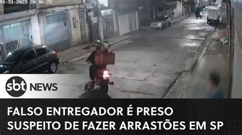 Falso Entregador Preso Suspeito De Fazer Arrast Es Em Sp