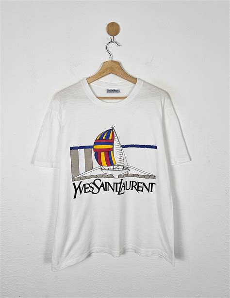 Yves Saint Laurent YSL Tricots Pour Homme Yacth Shirt Size L Etsy