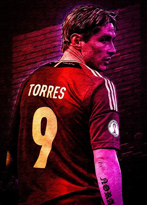 Fernando Torres Poster Alternative Poster Tapestry Textile By Paula