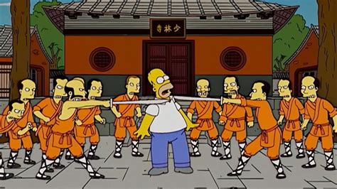 Homero Y Los Monjes Del Templo Shaolin YouTube