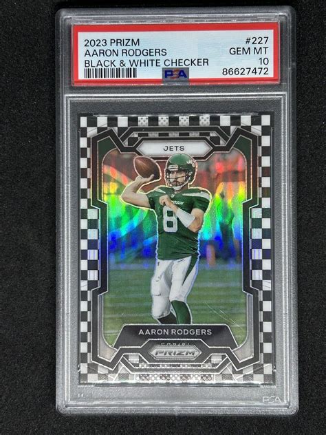 Aaron Rodgers Prizm Black White Checker Ssp Price Guide