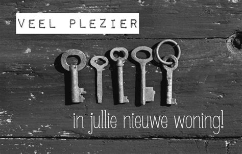 Veel Plezier In Jullie Nieuwe Woning ZUIVER Zwart Wit Postkaart