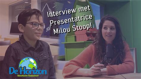 Interview Met Presentatrice Milou Stoop YouTube