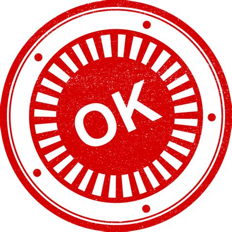 4 OK Stamp Vector (PNG Transparent, SVG) | OnlyGFX.com