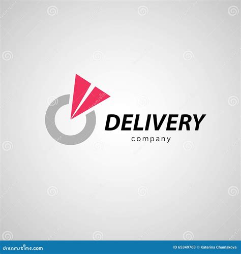 Vector Flat Logo Template For Logistics And Delivery Company Stock