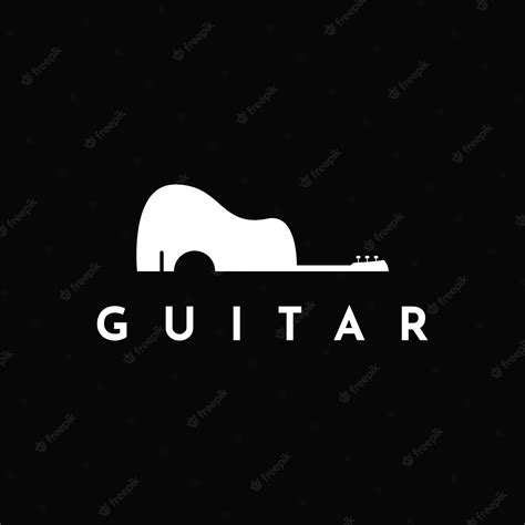 Premium Vector Guitar Logo Design Idea Template Guitar Shop Logo