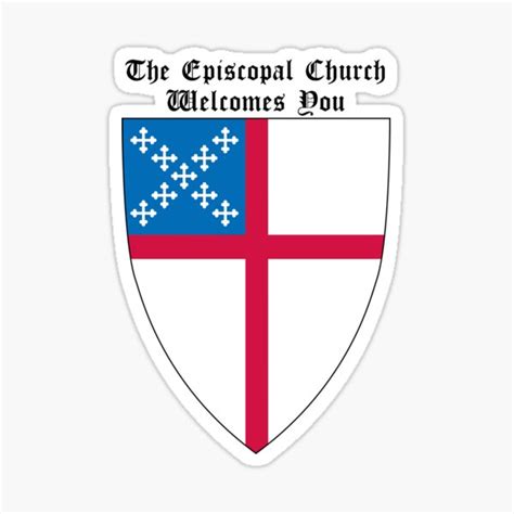 The Episcopal Church Shield With Welcomes You 2 Sticker For Sale By