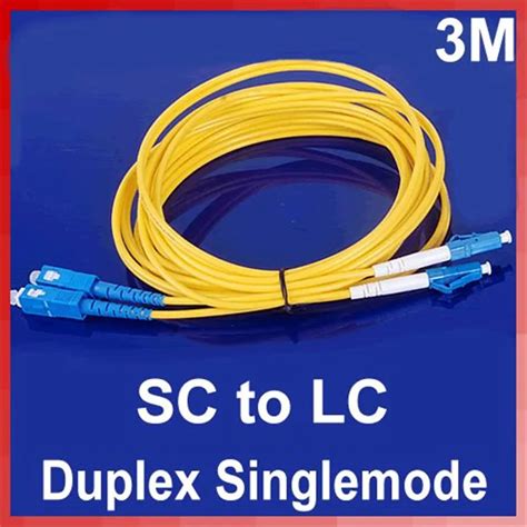 Jumper 3M Cable Duplex Singlemode LC SC LC To SC Fiber Optic Optical