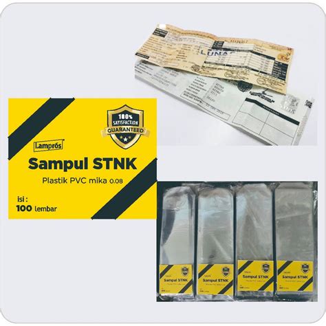 Jual Sampul Plastik STNK Mika STNK Cover STNK 100pcs Shopee