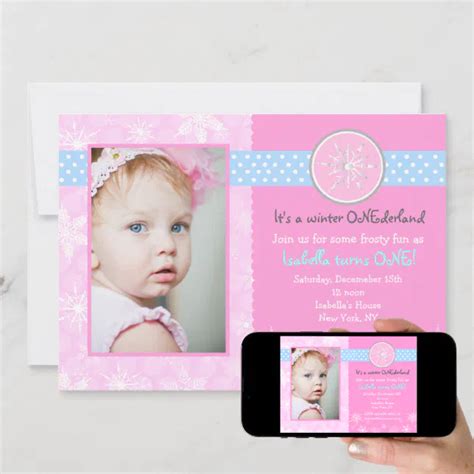 Winter Onederland Birthday Invitations Zazzle