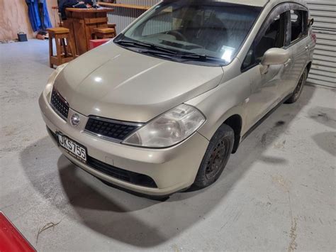 Damaged Nissan Tiida In Christchurch Bromley At Turners