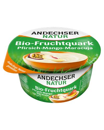 Bio Fruchtquark Pfirsich Mango Maracuja G Andechser Feinschmecker