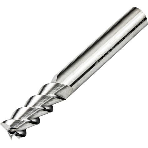 End Mill For Aluminium 6mm Diameter 3 Flute Un Coated Micro Grain
