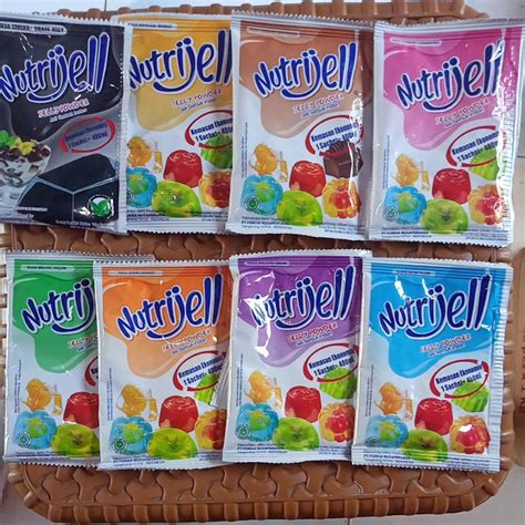 Jual Nutrijell Sachet 10 Gram Tepung Agar Agar Jelly Powder Nutrijell