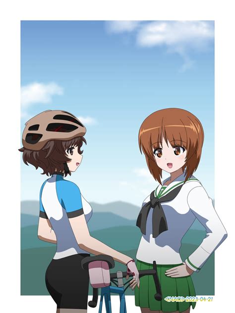 Nishizumi Miho And Akiyama Yukari Girls Und Panzer Drawn By Naotosi