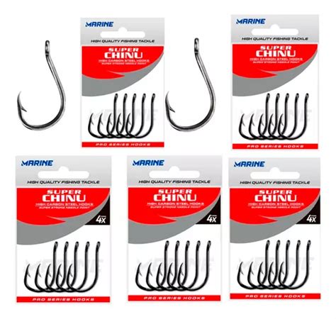 Kit Anzol Marine Super Chinu Nº 1 2 3 5 6 7 8 9 10 390un