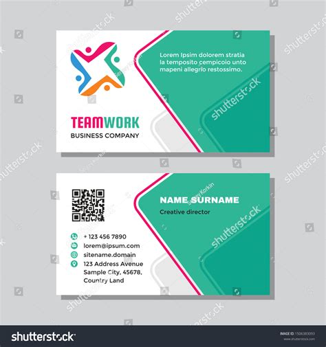 Business Visit Card Template Logo Concept Stock Vector Royalty Free