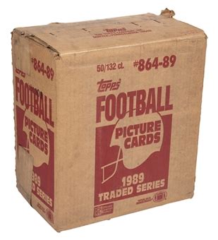 Lot Detail Topps Traded Football Factory Sealed Case