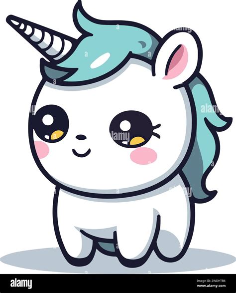 Cute Unicorn Cartoon Character Vector Illustration Cute Unicorn Mascot Stock Vector Image And Art