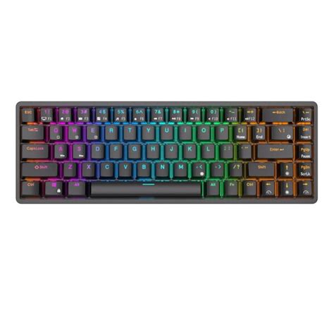 Беспроводная клавиатура Royal Kludge RKG Black USB GHz Bluetooth RGB Hot Swap Red