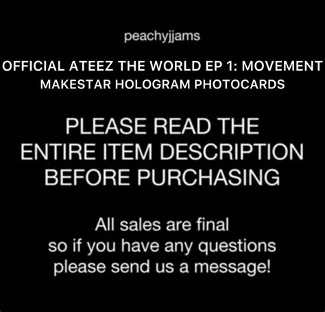 Official Ateez Fever The World Ep 1 Movement Makestar Etsy