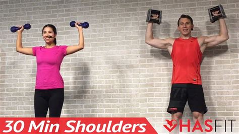 Min Home Shoulder Workout Routine For Women Men With Dumbbells