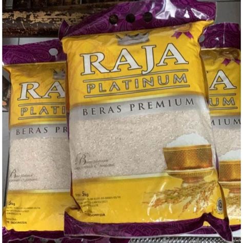 Jual Beras Raja Platinum 5Kg Shopee Indonesia