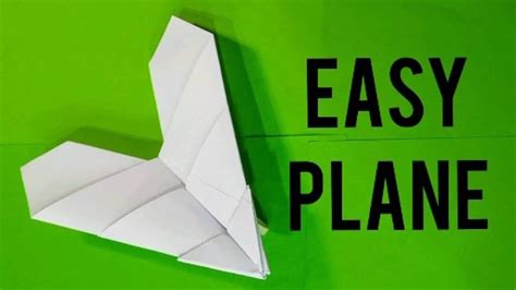 How To Make A Simple Paper Airplane Easy Origami Plane Step By Step Youtube