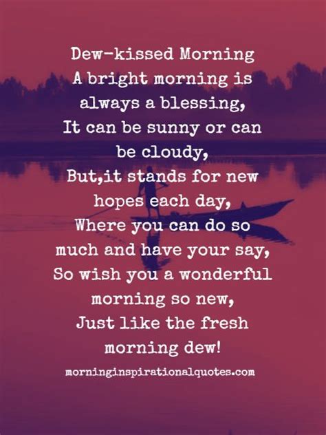 25 Beautiful Good Morning Poems For Friends And Famliy