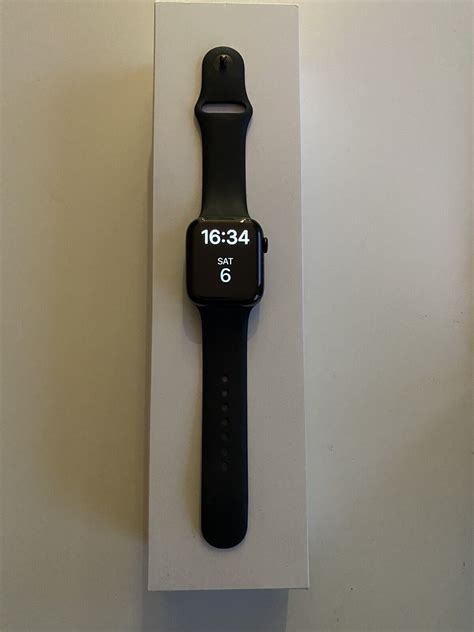 Apple Watch Series 5 44mm Space Black Stainless Steel Case With Black Sport Band 190199280502 Ebay