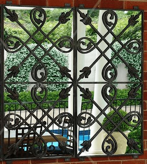 Two Tile Design Iron Mirror Outdoor Mirrors