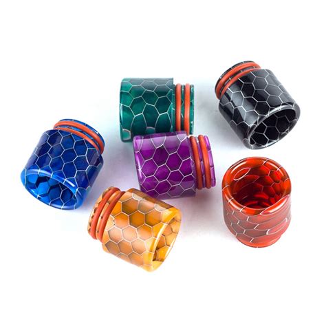 Thread Tfv Snake Skin Resin Drip Tips Wide Bore Tfv