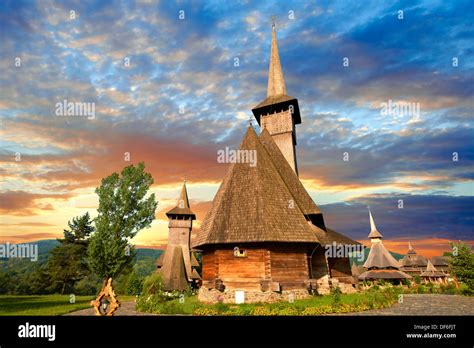 Wooden Churches And Orthdox Monastery Of Barsana Maramures Northern