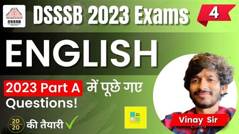 Dsssb Exams English Questions Asked In June Class Previous