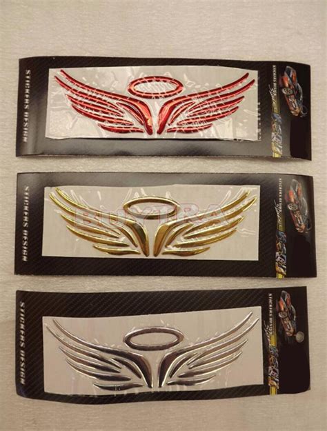 Hot Red 3D Angel Fairy Wing Car Truck Logo Emblem Badge Decal Sticke Yq