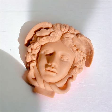 Medusa Head Statue Greek Sculpture Medusa Candle Mold Statues Medusa Head Candle Mold Soap