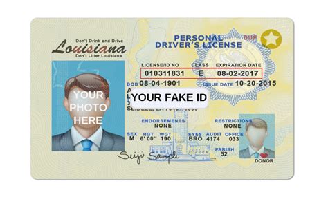 Louisiana Fake Id Template Your Fake Id Templates