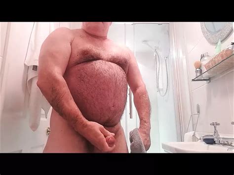 Fat Hairy Guy Jerking Off And Cumming On Himself Gay Average Cock Porn