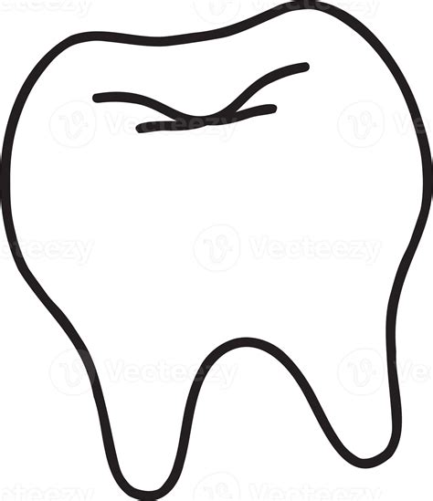 Hand Drawn Tooth Illustration 13127152 Png