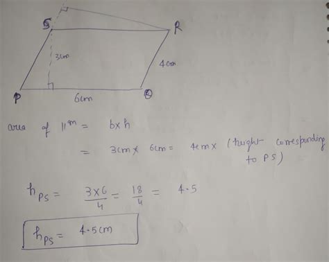 The Height Of A Parallelogram