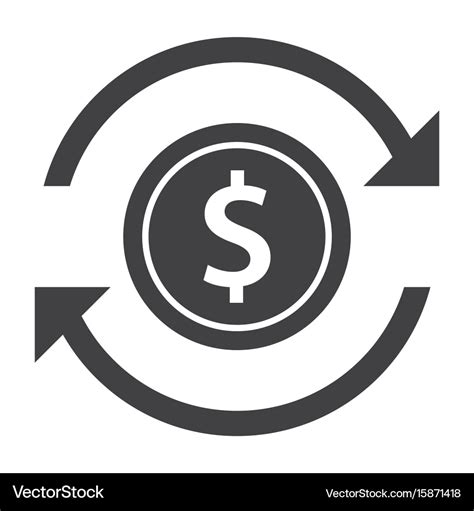 Money Transfer Icon Royalty Free Vector Image Vectorstock