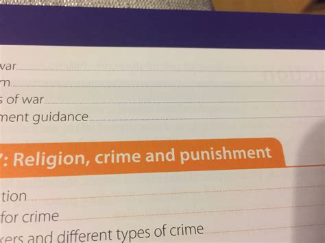 Aqa 9 1 Gcse Crime And Punishment Christianity And Islam Teaching