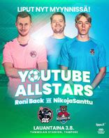 Youtube Allstars Roni Back Vs Nikojasanttu Osta Viralliset Liput