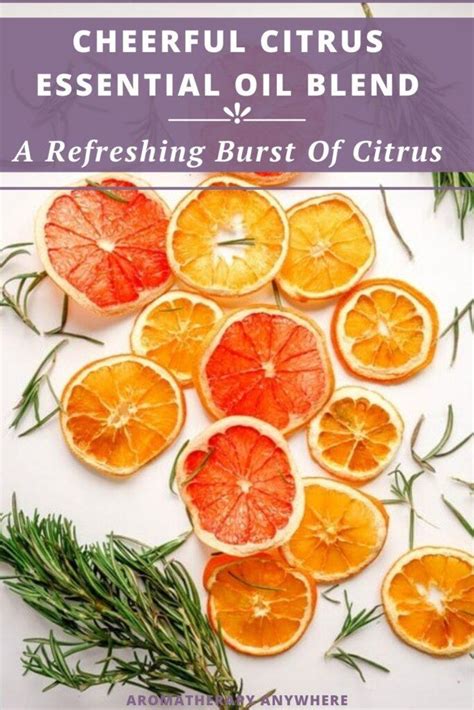 Cheerful Citrus Diffuser Blend Recipe Aromatherapy Anywhere