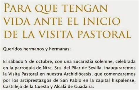 ArciSanPabloSevilla Misa De Inicio De La Visita Pastoral