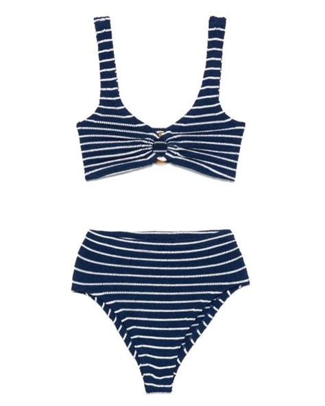 Hunza G Bikini Nadine In Blue Lyst UK