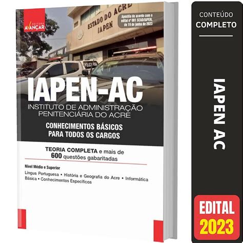 Apostila IAPEN AC Conhecimentos básicos para todos cargos Solução