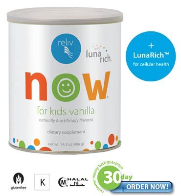 Kids' Nutrition: Reliv Now® for Kids with LunaRich®