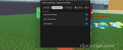 Legends Of Speed Auto Rebirth Auto Collect Orbs More Scripts